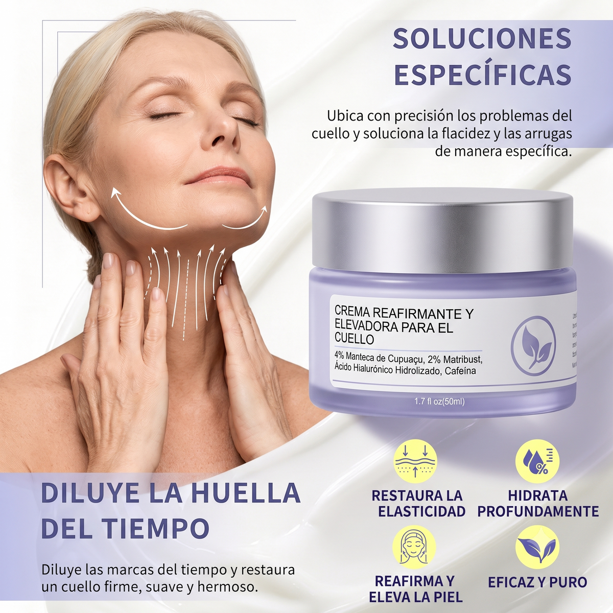 Crema reafirmante Gopure|Cuello Firme Sin Cirugía
