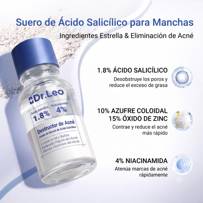 Locion secante Dr.Leo: Menos granos, más confianza cada dia