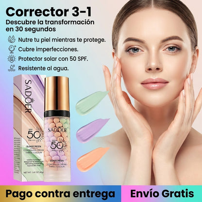 Transforma tu piel en 3 pasos: Cobertura perfecta + Protección total + Brillo radiante