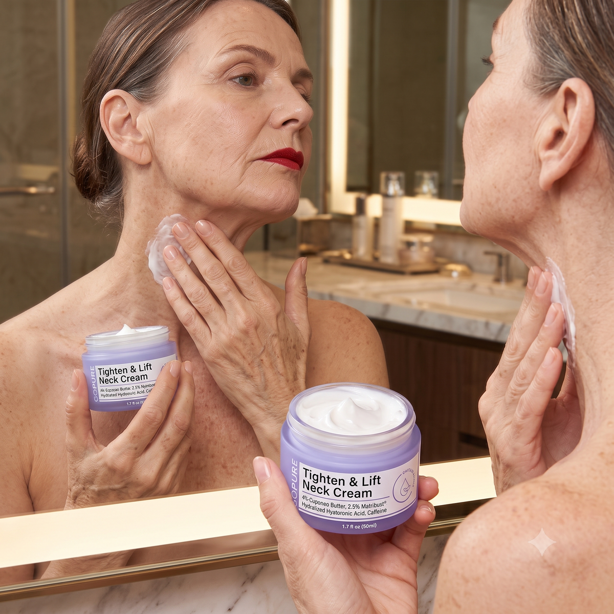 Crema reafirmante Gopure|Cuello Firme Sin Cirugía