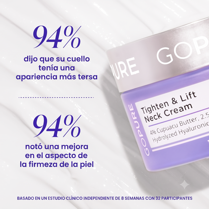 Crema reafirmante Gopure|Cuello Firme Sin Cirugía