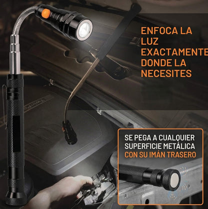 🔦 Lámpara Magnética 3 en 1 – Llega Donde Tus Manos No Pueden | Oferta 2X1