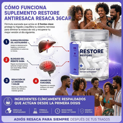 Restore: Que una Noche de Tragos No te cueste el Día Siguiente