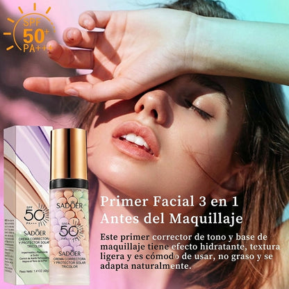 Transforma tu piel en 3 pasos: Cobertura perfecta + Protección total + Brillo radiante