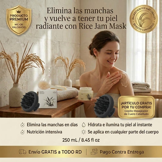 Mascarilla de Arroz I ✨ Piel Más Suave, Luminosa y Uniforme con el Poder del Arroz Coreano 🍚